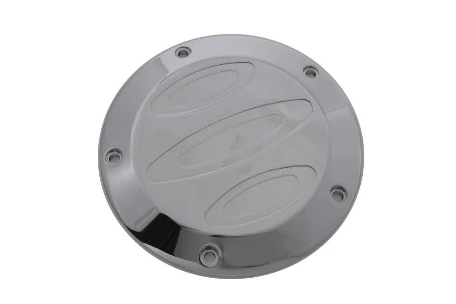 V-Twin Chrome Contour 5-Hole Derby Cover for Harley Davidson FXST (1999-2008) by V-Twin