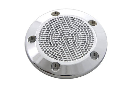 V-Twin Chrome 5-Hole Perforated Ignition System Cover for Harley Davidson FLT Models by V-Twin