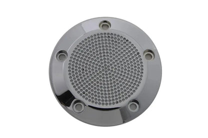 V-Twin Chrome 5-Hole Perforated Ignition System Cover for Harley Davidson FLT Models by V-Twin