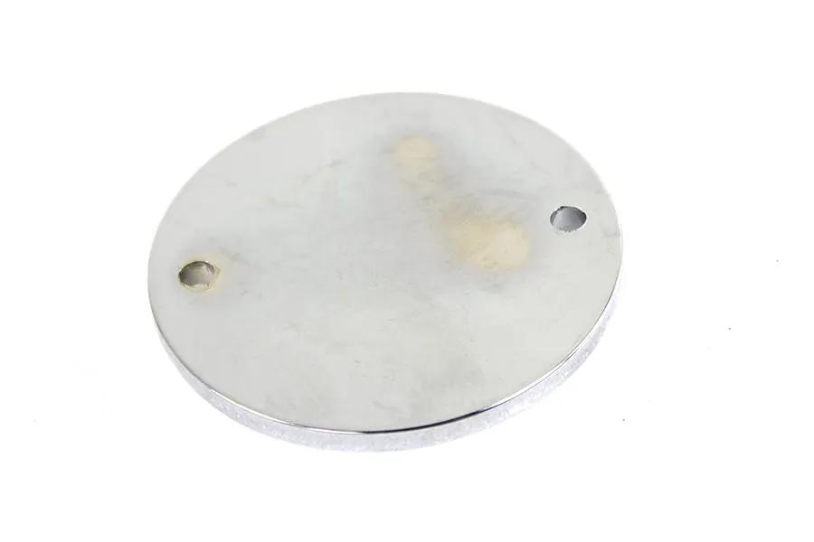 V-Twin Chrome 2-Hole Ball Milled Ignition System Cover for Harley Davidson FL Models by V-Twin