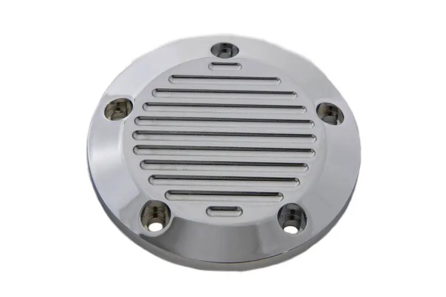 V-Twin Chrome 5-Hole Ball Milled Ignition System Cover for Harley Davidson FLT by V-Twin