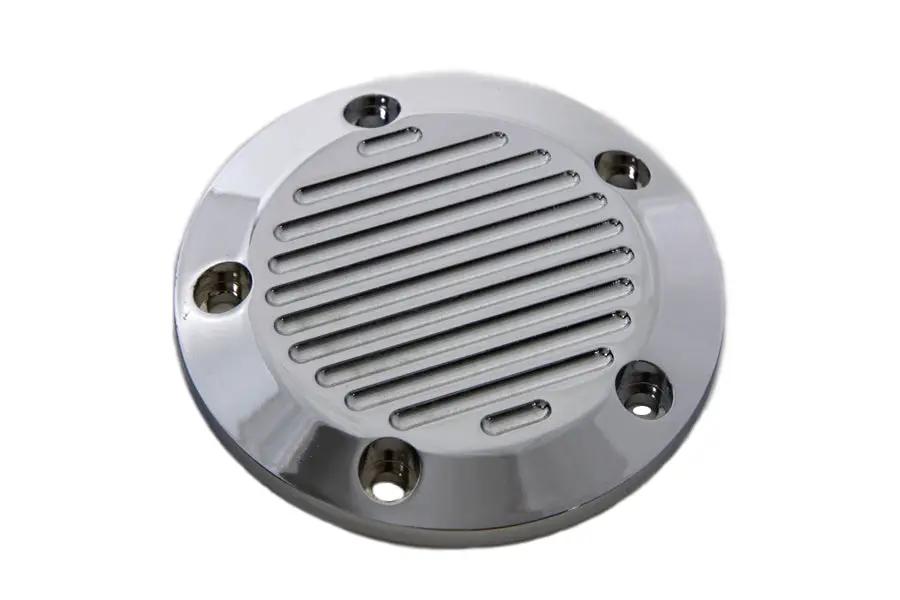 V-Twin Chrome 5-Hole Ball Milled Ignition System Cover for Harley Davidson FLT by V-Twin