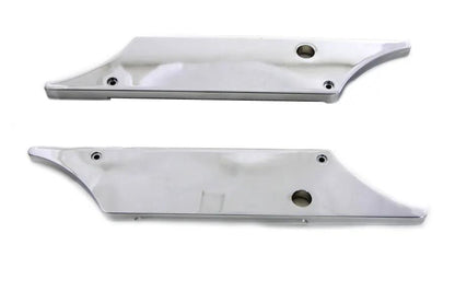 V-Twin Wyatt Gatling Saddlebag Face Plate Set with Chrome Finish for Harley Davidson FLT (1993-2002) by V-Twin