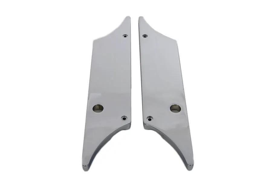 V-Twin Wyatt Gatling Saddlebag Face Plate Set with Chrome Finish for Harley Davidson FLT (1993-2002) by V-Twin