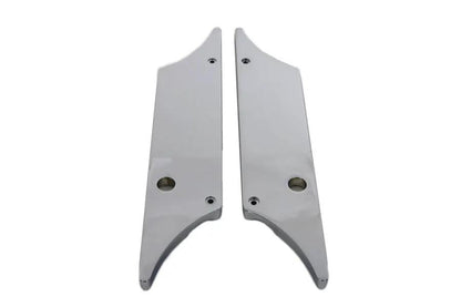 V-Twin Wyatt Gatling Saddlebag Face Plate Set with Chrome Finish for Harley Davidson FLT (1993-2002) by V-Twin