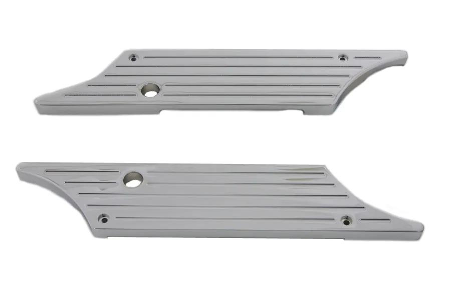 V-Twin Wyatt Gatling Saddlebag Face Plate with Chrome Finish for Harley Davidson FLT (1993-2002) by V-Twin