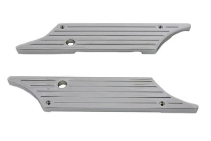 V-Twin Wyatt Gatling Saddlebag Face Plate with Chrome Finish for Harley Davidson FLT (1993-2002) by V-Twin