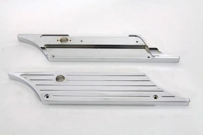 V-Twin Wyatt Gatling Saddlebag Face Plate with Chrome Finish for Harley Davidson FLT (1993-2002) by V-Twin