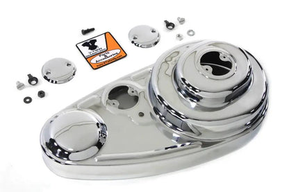 V-Twin Chrome 45 Inch Outer Primary Cover Kit for Harley Davidson G Series by V-Twin