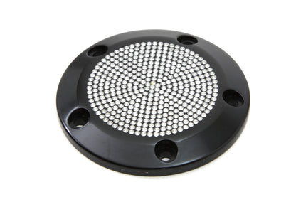 V-Twin Black 5-Hole Perforated Ignition System Cover for Harley Davidson FLT