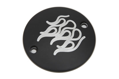 V-Twin Black Flame Ignition System Cover for Harley Davidson FL 1970-1979