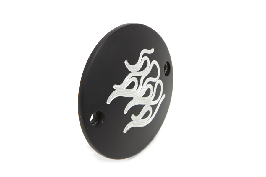 V-Twin Black Flame Ignition System Cover for Harley Davidson FL 1970-1979