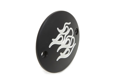 V-Twin Black Flame Ignition System Cover for Harley Davidson FL 1970-1979