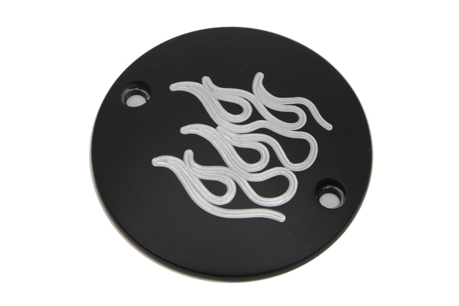 V-Twin Black Flame Ignition System Cover for Harley Davidson FL 1970-1979
