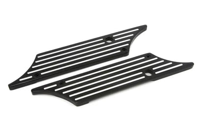 V-Twin Wyatt Gatling Saddlebag Face Plate with Black Finish for Harley Davidson FLT Models by V-Twin