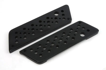 V-Twin Wyatt Gatling Saddlebag Face Plate with Black Finish for Harley Davidson FLT (1993-2002) by V-Twin