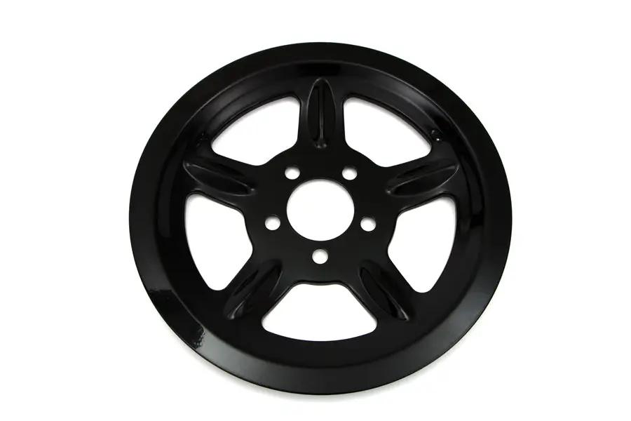 V-Twin Black Rear Pulley Cover 68 Tooth for Harley Davidson XL (2004-2013) by V-Twin