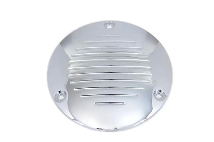 V-Twin Chrome Grooved 3-Hole Derby Cover for Harley Davidson FXD and FLST Models Part #77693 by V-Twin