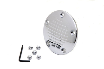 V-Twin Grooved Ignition System Cover 5-Hole Chrome for Harley Davidson FXST