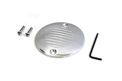 V-Twin Grooved Ignition System Cover 2-Hole Chrome for Harley Davidson XL 1970-1979 by V-Twin