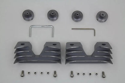 V-Twin Head Bolt and Spark Plug Cover Kit for Harley Davidson XL – Silver Finish by V-Twin