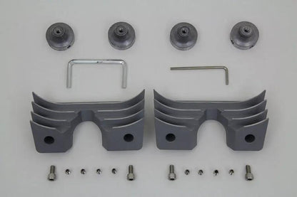 V-Twin Head Bolt and Spark Plug Cover Kit for Harley Davidson XL – Silver Finish by V-Twin