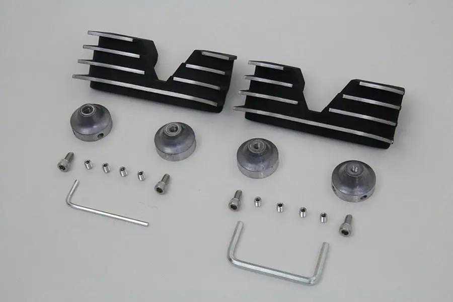 V-Twin Head Bolt and Spark Plug Cover Kit for Harley Davidson XL (Black) by V-Twin