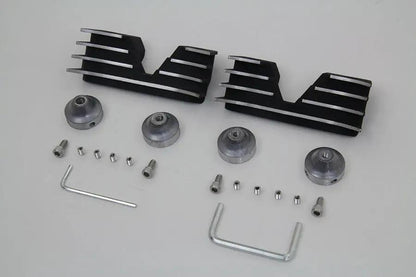V-Twin Head Bolt and Spark Plug Cover Kit for Harley Davidson XL (Black) by V-Twin