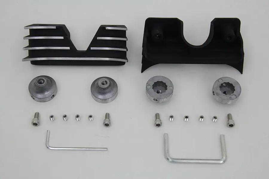 V-Twin Head Bolt and Spark Plug Cover Kit for Harley Davidson XL (Black) by V-Twin