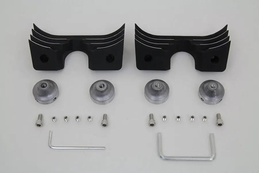V-Twin Head Bolt and Spark Plug Cover Kit for Harley Davidson XL (Black) by V-Twin