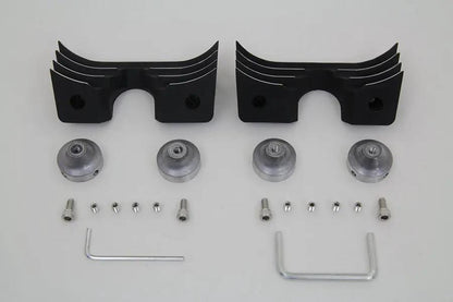 V-Twin Head Bolt and Spark Plug Cover Kit for Harley Davidson XL (Black) by V-Twin