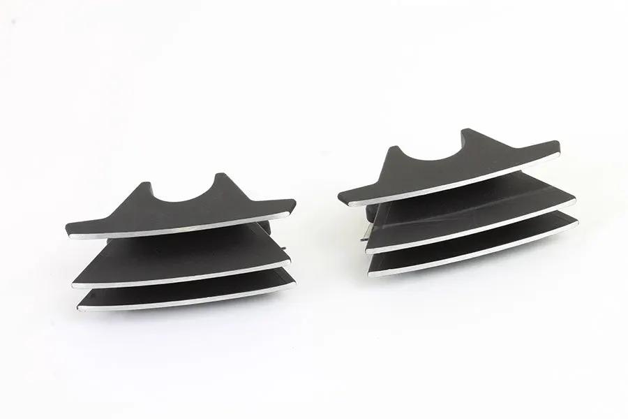 V-Twin M8 Finned Spark Plug Cover Set in Black for Harley Davidson FLT Models by V-Twin