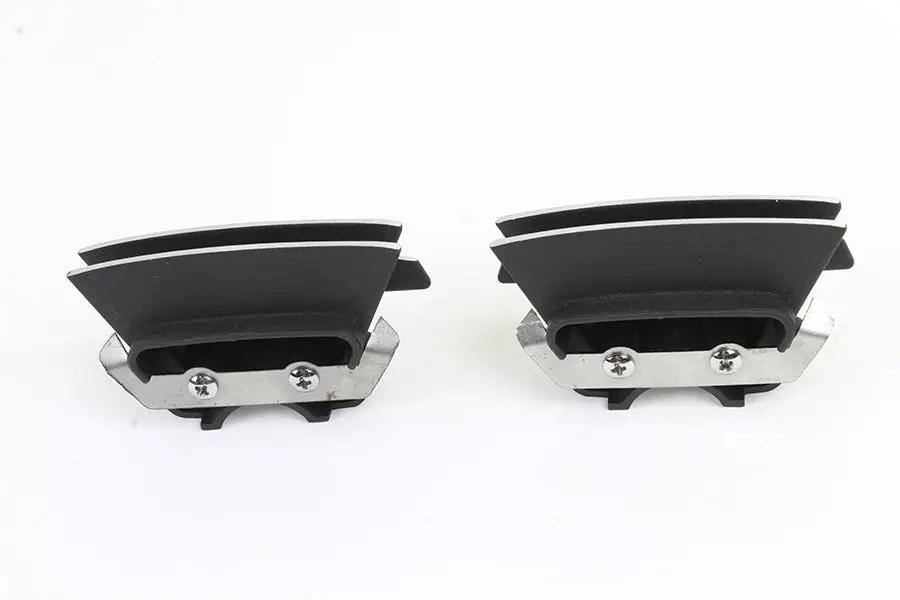 V-Twin M8 Finned Spark Plug Cover Set in Black for Harley Davidson FLT Models by V-Twin