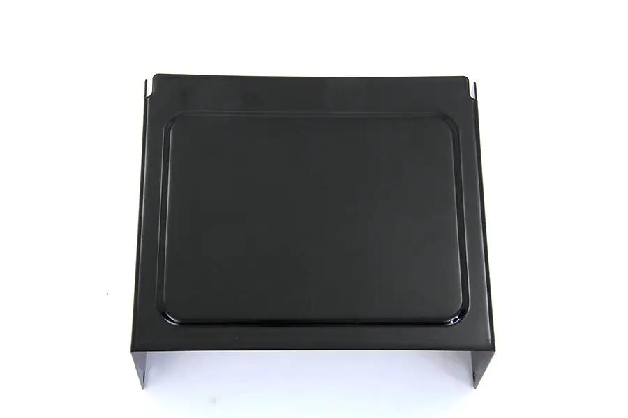 V-Twin Battery Side Cover Black Embossed for Harley Davidson FXD and XLH Models by V-Twin