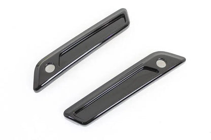 V-Twin Wyatt Gatling Saddlebag Face Plate Set Die Cast Metal for Harley Davidson FLT (2014-2023) by V-Twin