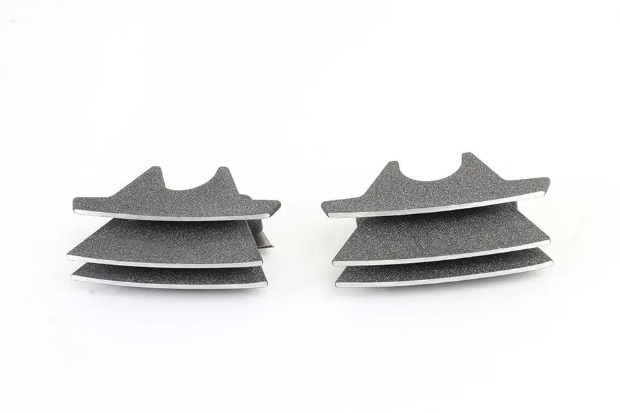 V-Twin M8 Finned Spark Plug Cover Set Granite for Harley Davidson FLT Models by V-Twin