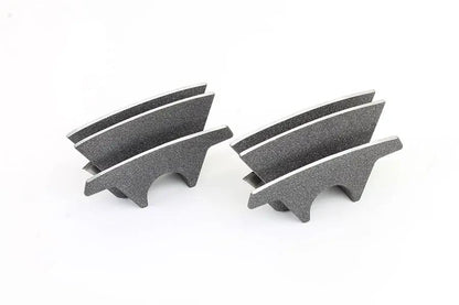 V-Twin M8 Finned Spark Plug Cover Set Granite for Harley Davidson FLT Models by V-Twin