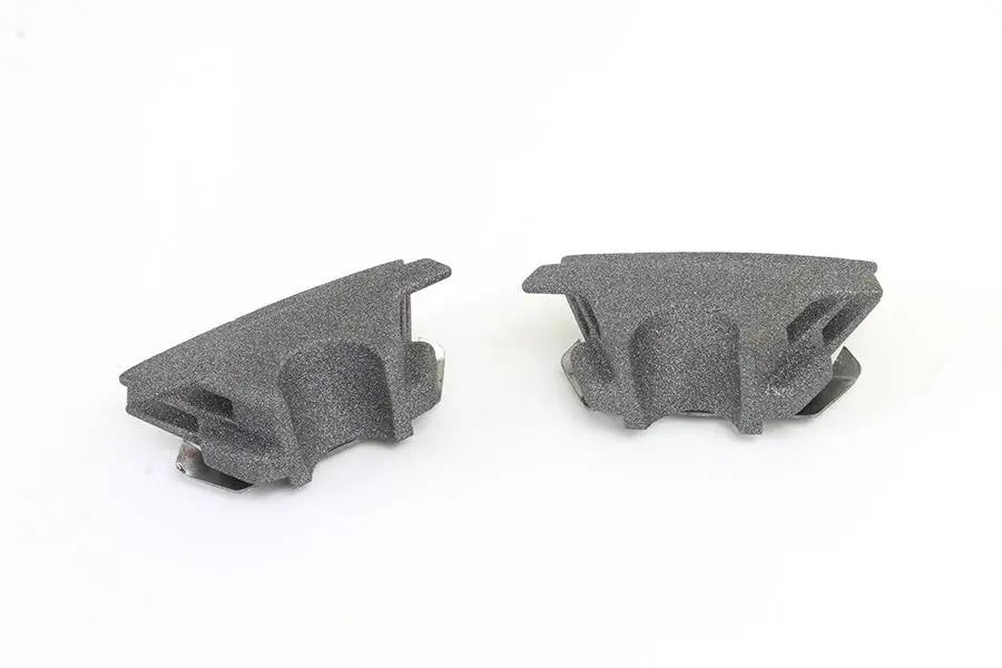 V-Twin M8 Finned Spark Plug Cover Set Granite for Harley Davidson FLT Models by V-Twin