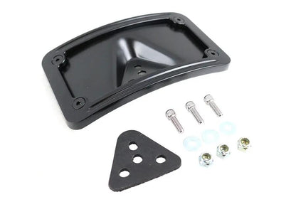 V-Twin 76596B Black Curved Laydown Style License Plate Bracket for Harley FX Models by V-Twin