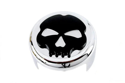 V-Twin Skull Horn Cover in Chrome for Harley Davidson XL (1993-2002) by V-Twin