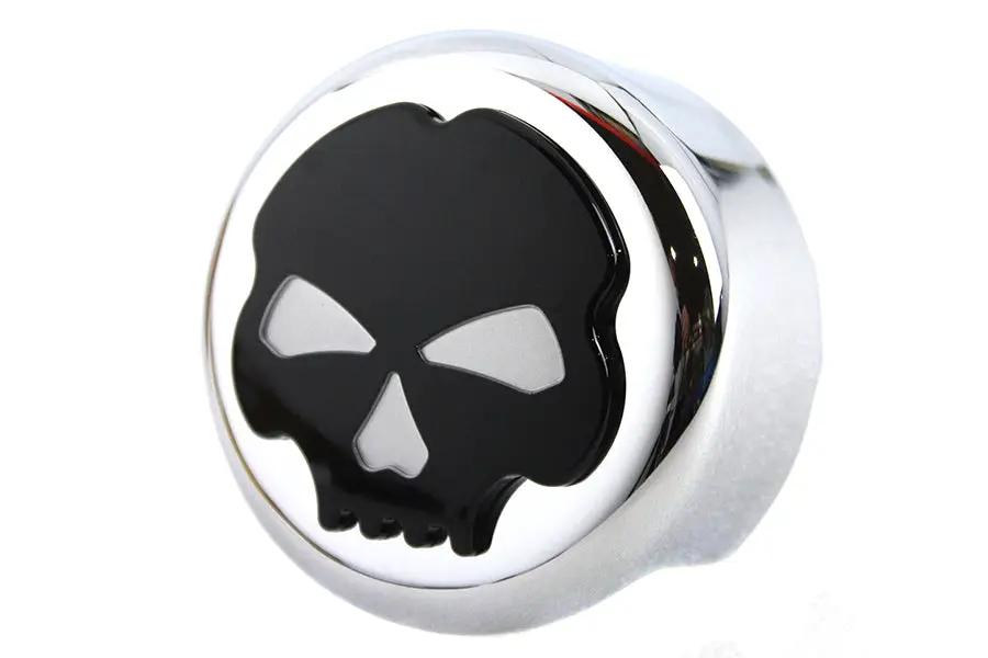 V-Twin Skull Horn Cover in Chrome for Harley Davidson XL (1993-2002) by V-Twin