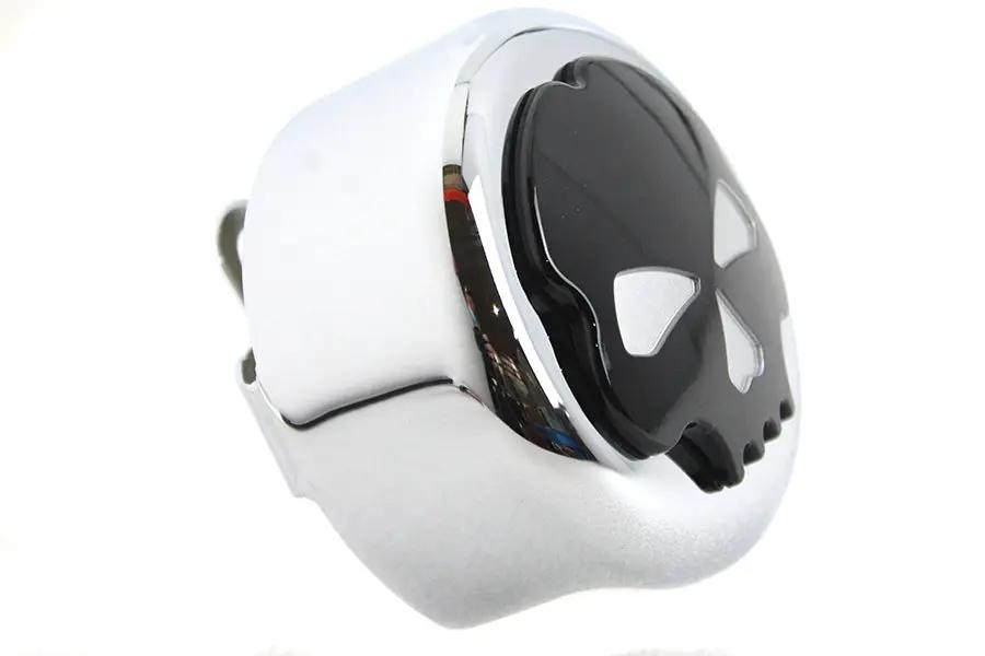 V-Twin Skull Horn Cover in Chrome for Harley Davidson XL (1993-2002) by V-Twin