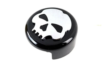 V-Twin Skull Horn Cover Black for Harley Davidson XL (1993-2002) by V-Twin