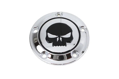 V-Twin Skull Ignition System Cover 5-Hole Chrome for Harley Davidson FXST by V-Twin