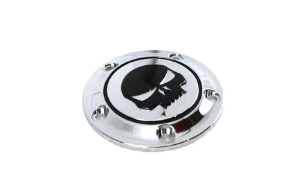 V-Twin Skull Ignition System Cover 5-Hole Chrome for Harley Davidson FXST by V-Twin