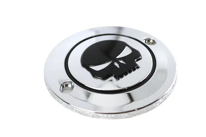 V-Twin Skull Ignition System Cover 2-Hole Chrome for Harley Davidson FXST by V-Twin