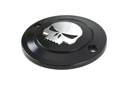 V-Twin Skull Ignition System Cover 2-Hole Black for Harley Davidson FXST by V-Twin