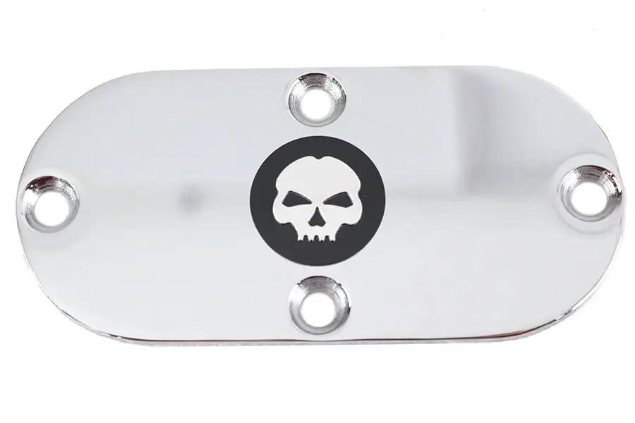 V-Twin Skull Inspection Cover Chrome for Harley Davidson FXST (1984-1993) Part #78346 by V-Twin