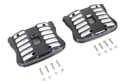 V-Twin Black Accent XL Rocker Box Cover Set for Harley Davidson XL (2004-2013) by V-Twin