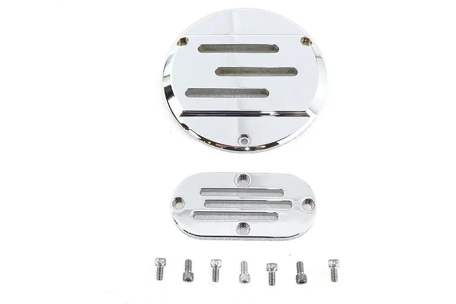 V-Twin Vented Derby and Inspection Cover Kit for Harley Davidson FXD and FXR by V-Twin